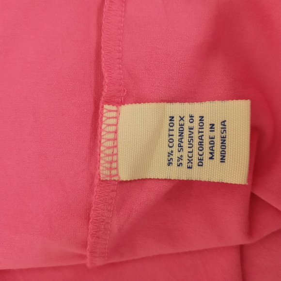 22/24W PINK L.a. blues perfect fit stretch FLAT sequins v neck detail collar top - Picture 7 of 9